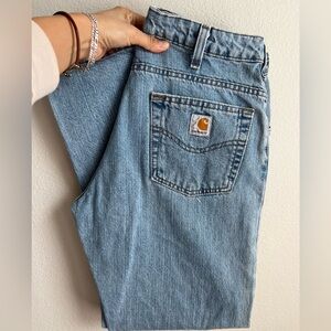 Carhartt Women's Straight Leg Jeans - Light Blue